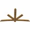 Ekena Millwork Alberta Rough Sawn Timber Gable Bracket, Western Red Cedar, 96"W x 56"H x 2"D x 6"F, 14/12 Pitch GBW096X56X0206ALB00RWR - alternate 5